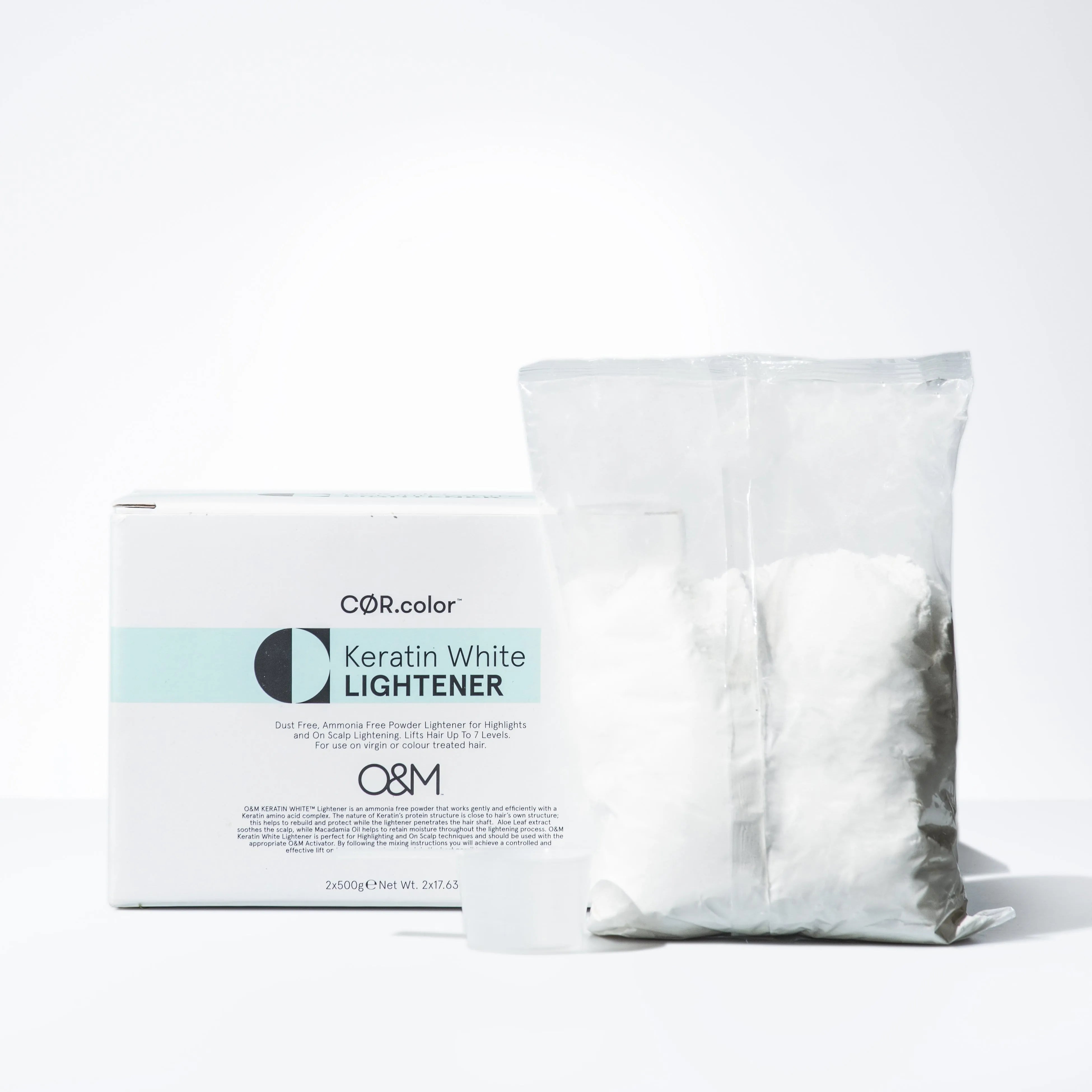 Ammonia Free Keratin White Powder Lightener (1kg) - [2 x 500g REFILLS]