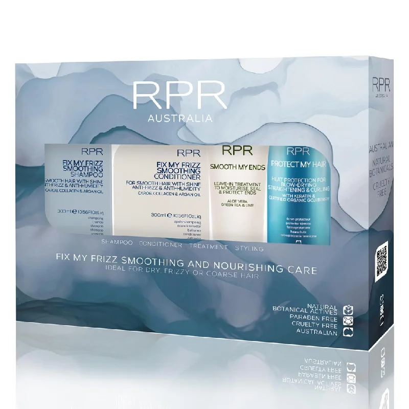 RPR Fix My Frizz Smoothing Quad Pack For smooth hair with shine anti-frizz and anti-humidity