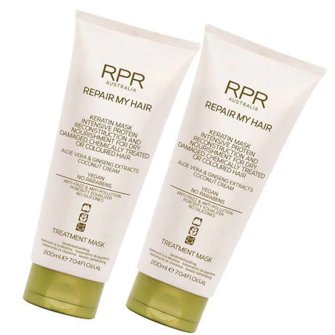 RPR Repair My Hair Duo Keratin Treatment Mask Reconstruction for Treated Hair