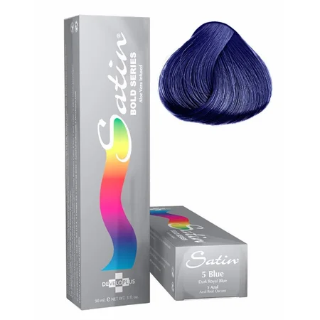 Satin Bold Hair Color Royal Blue, 3Oz