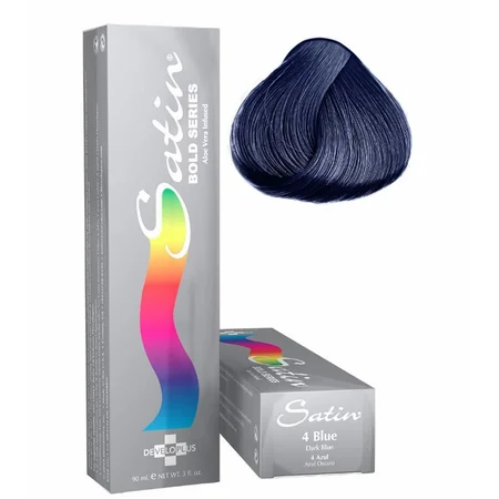 Satin Bold Series Hair Color 4 Dark Blue, 3 Oz