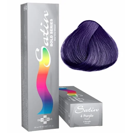 Satin Bold Series Hair Color 4 Purple, 3 Oz