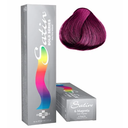 Satin Bold Series Hair Color 6 Dark Magenta, 3 Oz