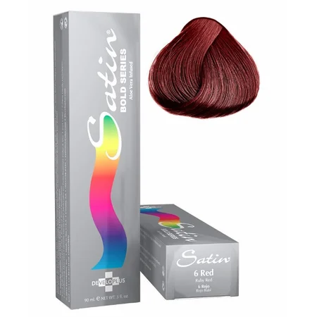 Satin Bold Series Hair Color 6 Ruby Red, 3 Oz