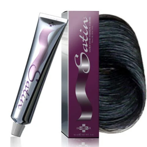 Satin Hair Color - Ultra Vivid Fashion Colors - 1N - Black, 3 Oz