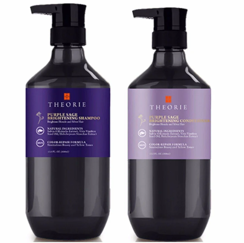 Theorie Purple Sage Brightening Shampoo and Conditioner 400mL Duo